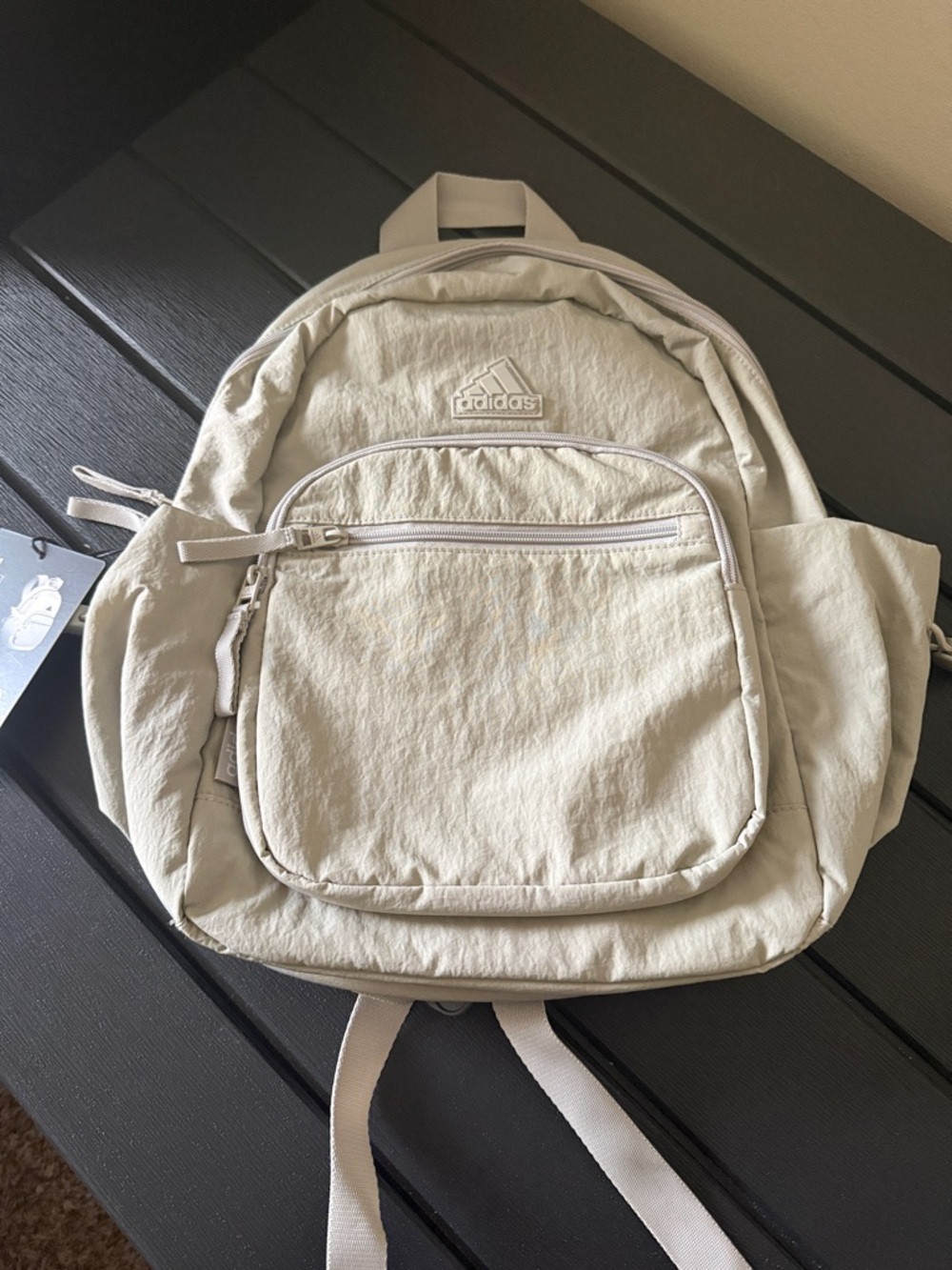 adidas metal gray Lightweight Mini Backpack with Front and side Pockets